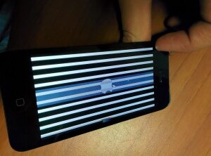 появились полосы на экране iphone 5 после падения