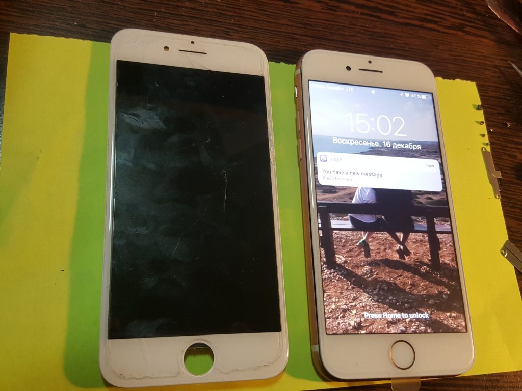 Замена сенсорного стекла iphone 7