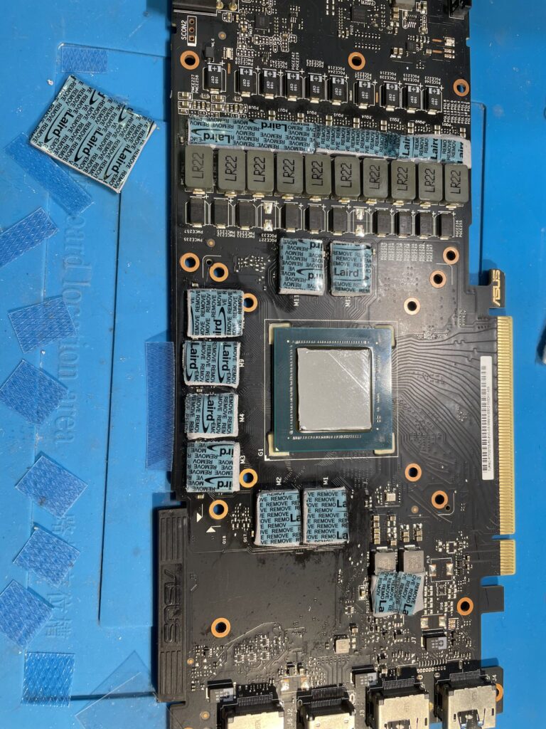 Замена термопрокладок на видеокарте Nvidia